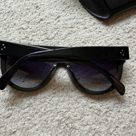 Celine CL40011S 40011 01B Sunglasses Authentic 58 mm Studded Black Gradient Nice - Picture 11 of 16